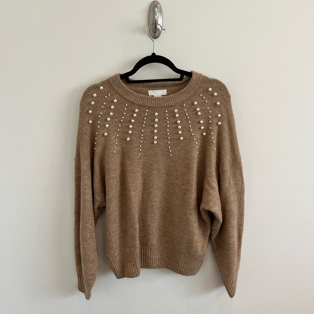 Sweater with Pearls